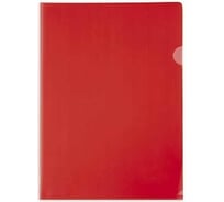 Пластиковая папка-уголок Hatber А4 150мкм, красная, 20 шт 010993