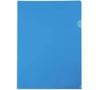 Пластиковая папка-уголок Hatber А4 150мкм, синяя, 20 шт 010995