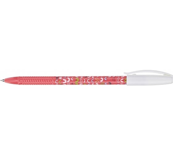 Шариковая ручка Hatber Uno 0.7 мм, склипом, корпус с рисунком, ассорти, 48 шт 072966
