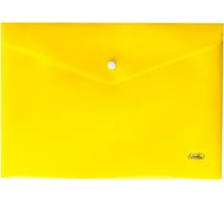 Пластиковая папка-конверт Hatber на кнопке А4, 180мкм, непрозрачная, упак. 10 шт 051428