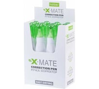 Ручка-корректор Hatber X-Mate 12 мл с метал. наконечником, с колпачком 12 шт 071174