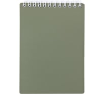 Блокнот Hatber METALLIC 80л, А6, клетка, пластиковая обложка, на гребне 040401