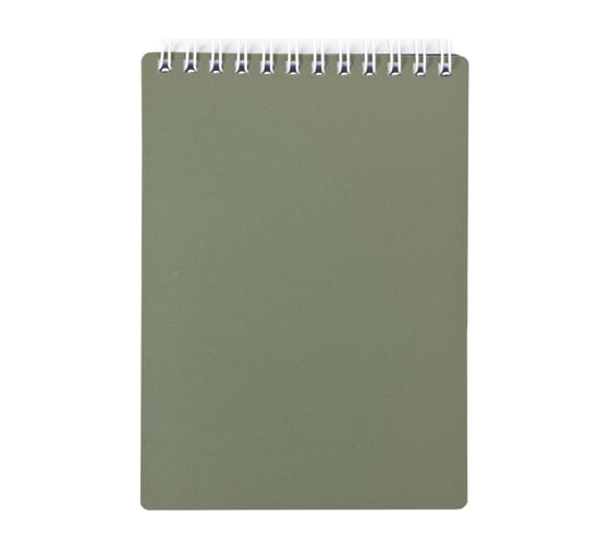 Блокнот Hatber METALLIC 80л, А6, клетка, пластиковая обложка, на гребне 040401