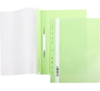 Папка-скоросшиватель Hatber, А4, 140/180мкм салатовая 10 шт 040026