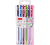 Набор гелевых ручек Hatber Solo ColorGel 6 цветов, 0.5 мм, 060894