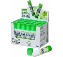 Клей-карандаш Hatber X-Mate 8гр, в картонной дисплей-витрине, 24 шт 058737