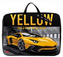 Текстильная сумка для тетрадей Hatber YELLOWsupercar с ручками, А3, 475x345x75мм 12 шт 075895