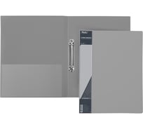 Пластиковая папка Hatber на 2-х кольцах, А4, корешок 25 мм STANDARD 70 20 шт 039809