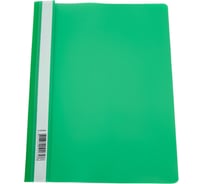 Папка-скоросшиватель Hatber, А4, 140/180мкм зеленая 10 шт 039966
