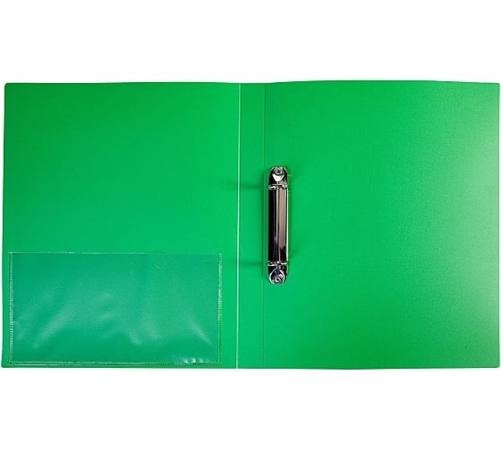 Пластиковая папка Hatber на 2-х кольцах, А4, корешок 25 мм STANDARD 70 20 шт 038475