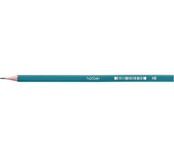 Чернографитный карандаш Hatber Lite пластиковый, шестигранный корпус HB 12 шт 072856