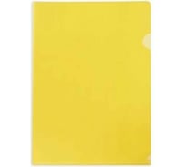 Пластиковая папка-уголок Hatber А4 150мкм желтая 20 шт 010991