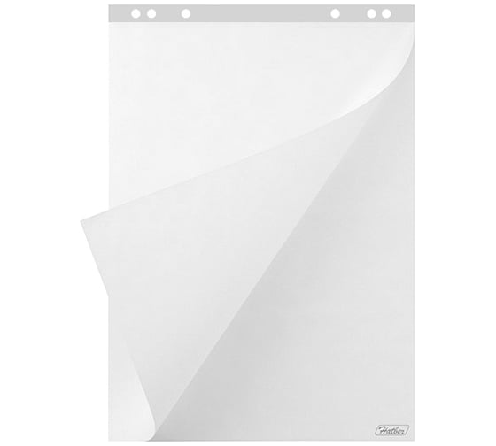 Блок бумаги для флипчарта Hatber 64x92 20л, белый, перфорация на отрыв 5 шт 040971