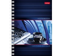 Записная книжка Hatber 80л, А6, клетка, на гребне, серия Офис 6 шт 006988