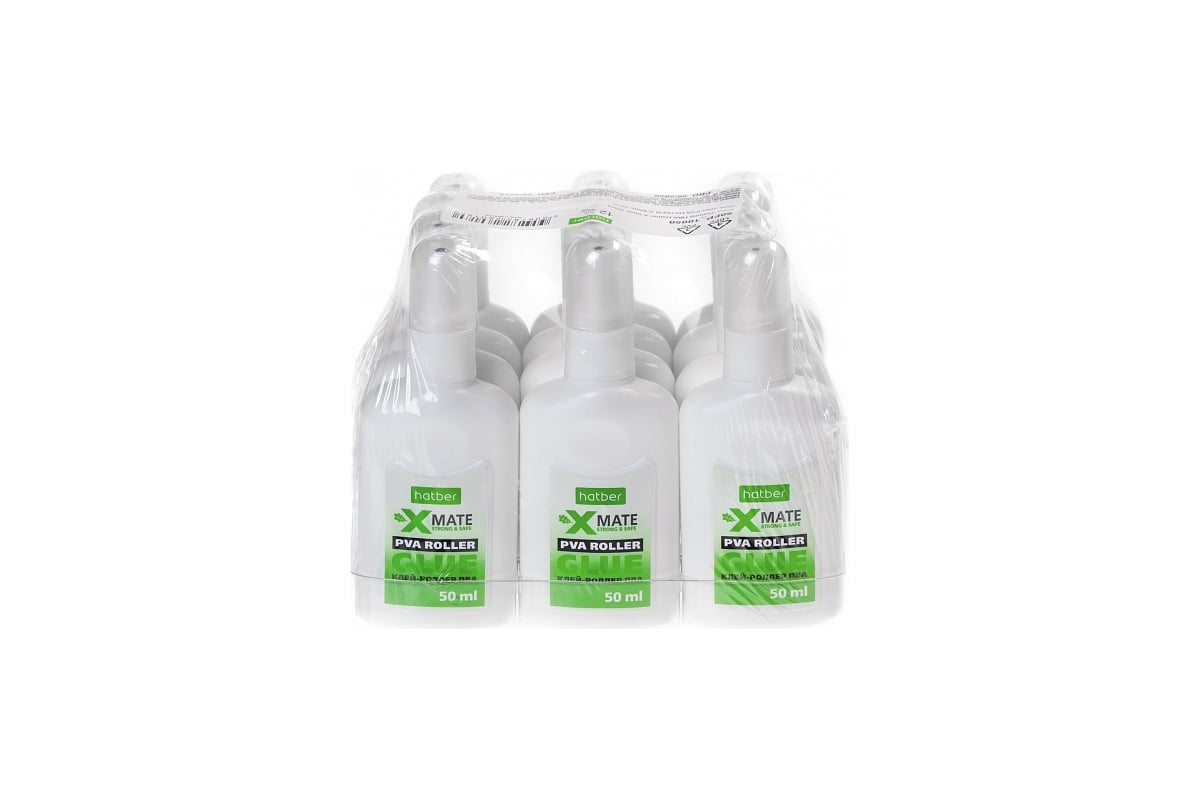 Клей Hatber роллер, ПВА X-Mate, 50мл 12 шт 049836 - выгодная цена ...