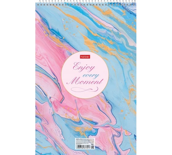 Блокнот Hatber 96л, А4, клетка, 65г/кв.м, обл мел.картон, УФ-лак жесткая, 20 шт 066379 1