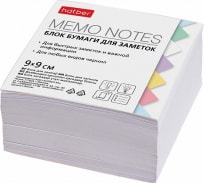 Блок бумаги для заметок Hatber 9x9х4,5см белый, сменный, в индив.упак. 18 шт 059403