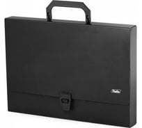 Пластиковая папка-портфель Hatber STANDARD А4 1000 мкм, черная 7 шт 040122