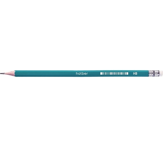 Чернографитный карандаш Hatber Lite пластиковый, шестигранный корпус HB 12 шт 072857