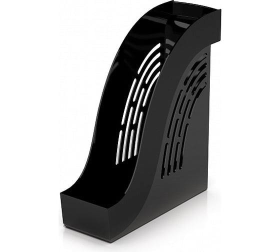 Вертикальный лоток Hatber 255х95х285, черный 4 шт 047423