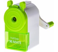 Механическая точилка Hatber X-Mate, белая, в прозрачном ПВХ-боксе 65507