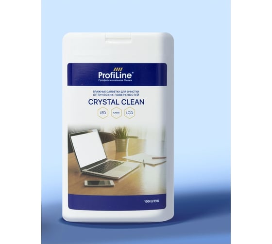 Влажные салфетки для мониторов для LCD/TFT мониторов ProfiLine Crystal Clean 100 шт.  PCC