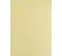 Папка-уголок БЮРОКРАТ Pastel -EPAST/YEL A4, пластик 0.18 мм, желтый, 20 шт 1481094