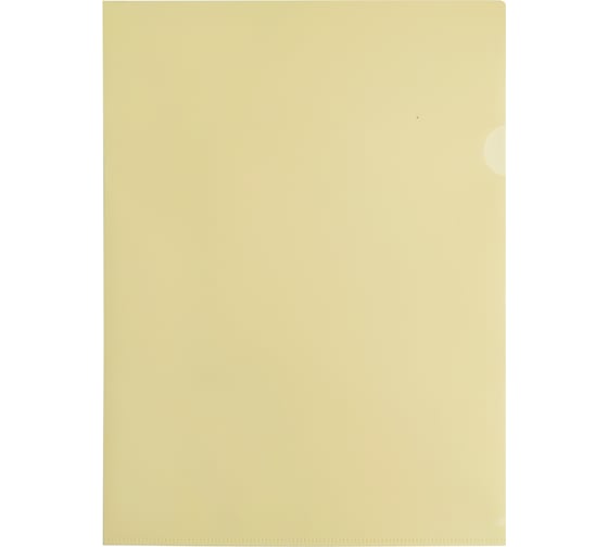Папка-уголок БЮРОКРАТ Pastel -EPAST/YEL A4, пластик 0.18 мм, желтый, 20 шт 1481094 1