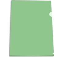 Папка-уголок БЮРОКРАТ EE310/1GREEN A4, пластик 0.15 мм, зеленый, 20 шт 816383