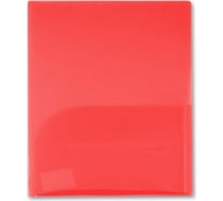 Папка-уголок БЮРОКРАТE570RED 2 внутренних кармана, A4, пластик 0.18 мм, красный, 5 шт 816379