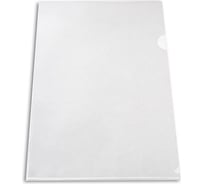 Папка-уголок БЮРОКРАТ Economy E100CLEAR тисненый, A4, пластик 0.10 мм, прозрачный, 20 шт 816349