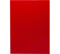 Папка-уголок БЮРОКРАТ DeLuxe DLCRED A4, пластик 0.18 мм, красный, 20 шт 1480951