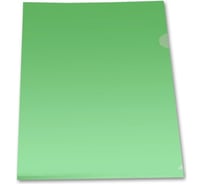 Папка-уголок БЮРОКРАТ E310/1GR A4, пластик 0.18 мм, зеленый, 20 шт 816355