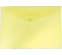 Конверт на кнопке БЮРОКРАТ DNEPK803A4YEL Double Neon A4, пластик 0.18 мм, желтый, кнопка черная, 10 шт 1481914