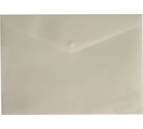 Конверт на кнопке БЮРОКРАТ DeLuxe DL801MILK/1 A4, пластик 0.18 мм, молочный, кнопка белая, 10 шт 1139837