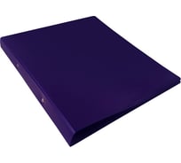 Папка БЮРОКРАТ DeLuxe DL0740/2BBERRY на 2-х кольцах, A4, пластик 0.7 мм, корешок 32 мм, черничный, 14 шт 1135820