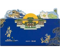 Самоклеящийся бумажный блок DELI Summer Palace 70x65 мм 30 листов синий, упаковка 4 шт, 12 упак 1656127