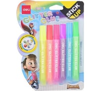 Клей-гель DELI E Explora A71301 12 мл блистер с блестками упаковка 6 шт, 12 упак 1114191