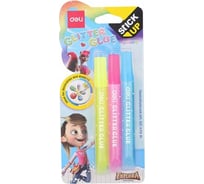 Клей-гель DELI Explora EA71201 12 мл блистер с блестками упаковка 3 шт, 24 упак 1114190