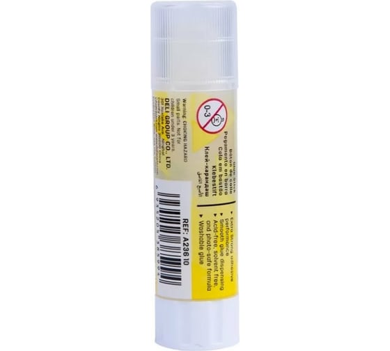 Клей-карандаш DELI Stick UP EA23610 8 г прозрачный дисплей картонный, 12 шт 1205129
