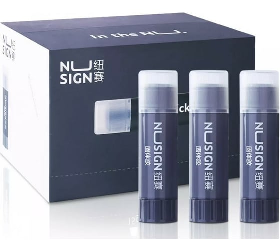 Клей-карандаш DELI Nusign NS193 15 г дисплей картонный, 24 шт 1504449