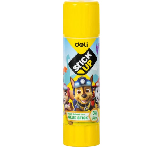 Клей-карандаш DELI Paw Patrol EA249 8 г корпус ассорти ПВП коробка картонная, 12 шт 1656523 1