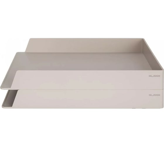 Горизонтальный лоток DELI NS021 grey Nusign 325x240x45 мм серый 1657436