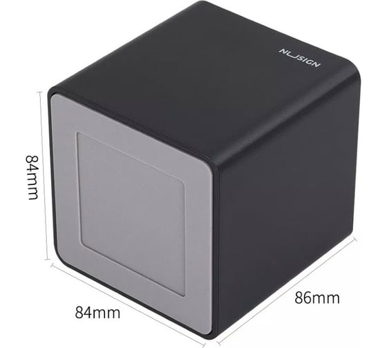 Подставка для пишущих принадлежностей DELI Nusign NS011 Black 2 отделения 84x84x86 мм черный пластик 1504425