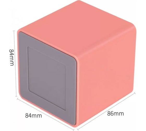 Подставка для пишущих принадлежностей DELI Nusign ENS011 PINK 2 отделения 84x84x86 мм розовый пластик, 12 шт 1584272