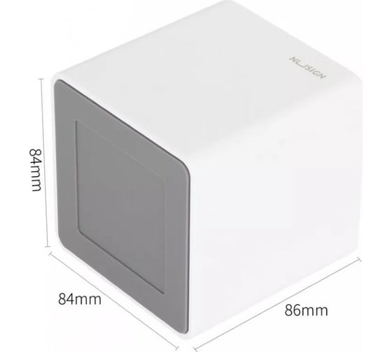 Подставка для пишущих принадлежностей DELI Nusign 2 отделения 84x84x86 мм белый пластик, 12 шт 1584269