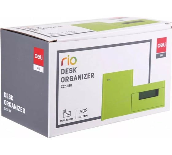 Настольный органайзер DELI Rio EZ25150 175x90x92 мм зеленый пластик 1147990
