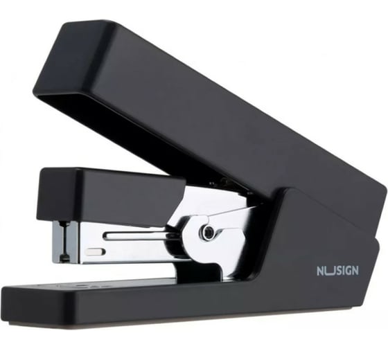 Степлер DELI Nusign ENS081 BLACK 25 листов черный 100 скоб коробка, 12 шт 1617347 1