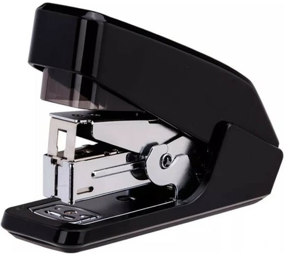 Степлер DELI E0466BLCK Pro 30 листов встроенный антистеплер черный 50 скоб закрытый 1059922 1