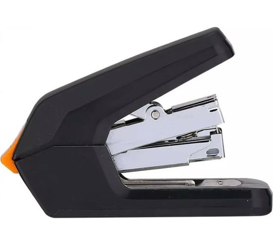 Настольный степлер DELI Exceed E0370 black 25 листов снижение усилия черный 50 скоб коробка, 12 шт 1083276 1
